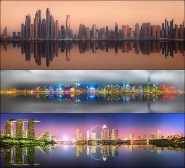 Dubai, Singapur, Hong Kong güzel dizi