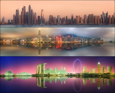 Dubai, Singapur, Hong Kong güzel dizi