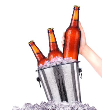 Ayaz damla ile bira şişe buz ayarla
