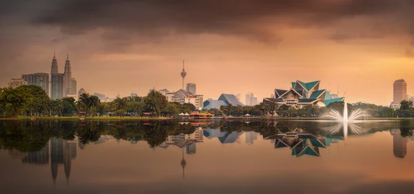 Piękny gród panoramę Kuala Lumpur — Zdjęcie stockowe
