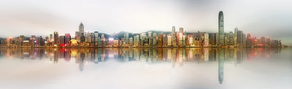 Панорама Гонконга и финансового района — стоковое фото
