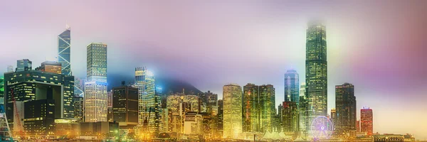 Panorama of Hong Kong and Financial district — Stock Photo, Image