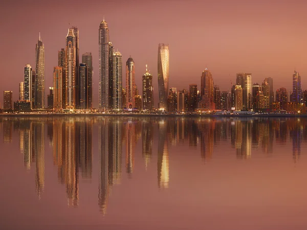 El panorama de belleza del puerto deportivo de Dubai. EAU —  Fotos de Stock