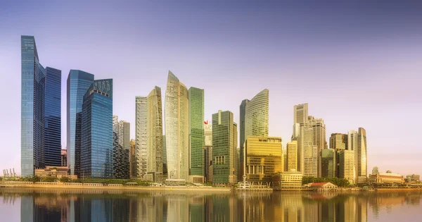 Singapore Skyline e vista sulla baia di Marina — Foto Stock