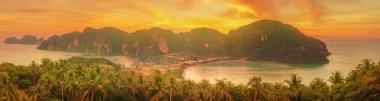 tropik ada tatil - phi phi Island, krabi il, Tayland ile