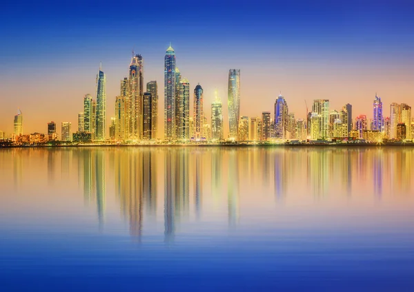 Le panorama beauté de la marina de Dubaï. UAE — Photo