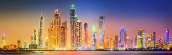 Dubai Yat Limanı güzellik Panoraması. Birleşik Arap Emirlikleri