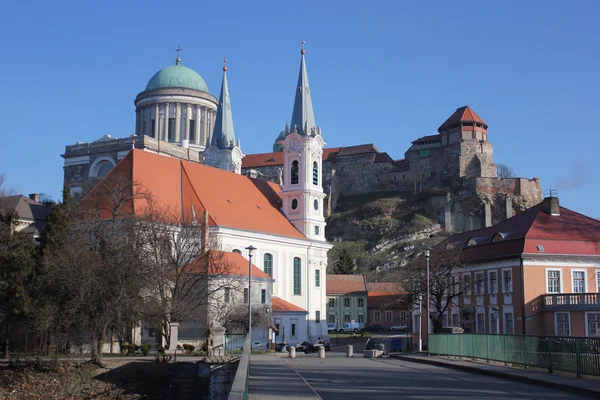 Cidade de Esztergom, Hungria Imagens Royalty-Free