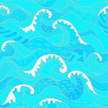 Deniz yaşamının kusursuz dokusu. Balık geçmişi. Renkli balıklarla sualtı deseni