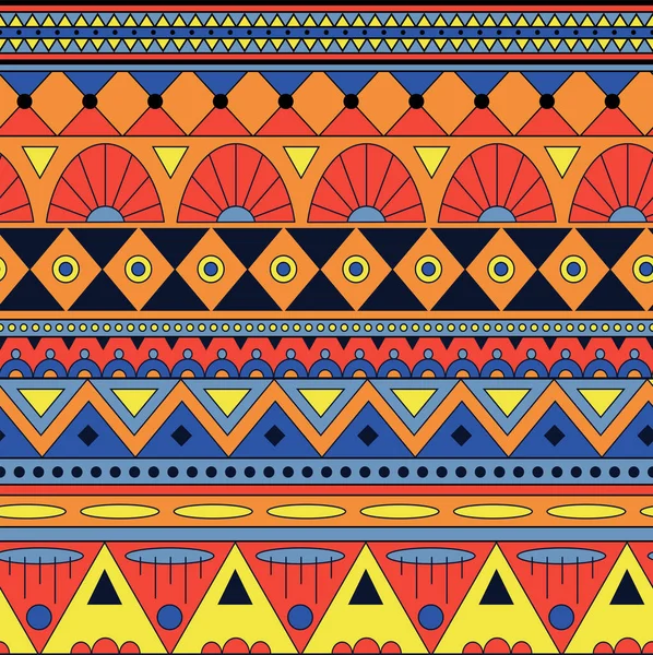 Afrika Tarzında Parlak Renklerde Kusursuz Çizgili Desen — Stok fotoğraf