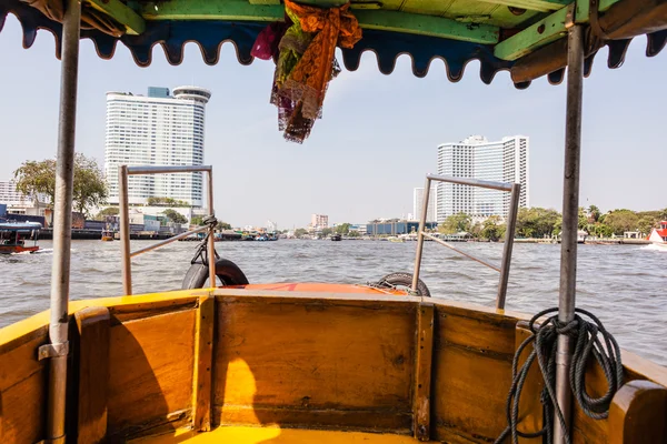 Rzeki Chao Praya z łodzi — Zdjęcie stockowe