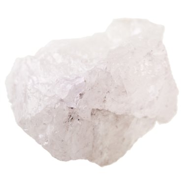 Rock kristal taş üzerine beyaz
