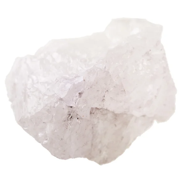 Rock crystal stone on white — Stock Photo, Image