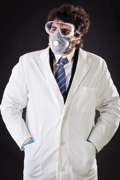 Researcher with protective gear — Stock Photo, Image