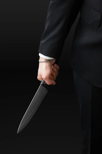 Ominous kitchen knife — Stock Photo, Image