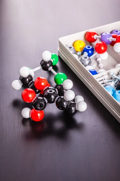 Plastic molecule structure modeling kit — Stock Photo, Image