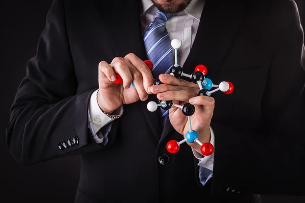 Construção de uma estrutura molecular tnt — Fotografia de Stock