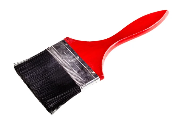 Büyük kırmızı boya fırçası — Stok fotoğraf