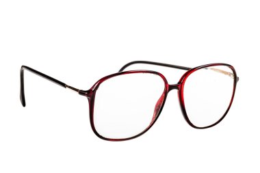 beyaz üzerine eski gözlük