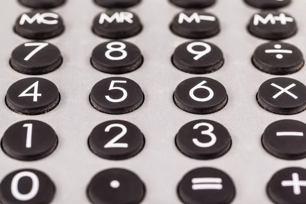 Teclado de calculadora de oficina de plástico —  Fotos de Stock