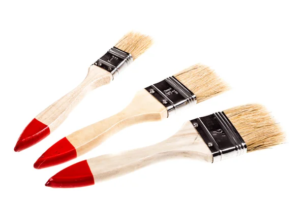 Paintbrushes on white Stock Image