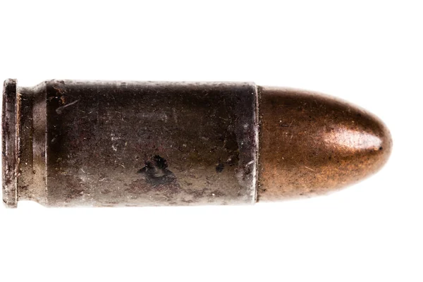Old bullet macro isolated — Stock Photo, Image