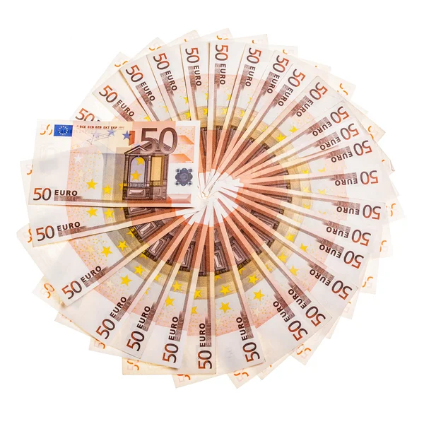 Euro geld cirkel — Stockfoto