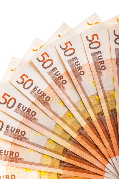 Abanico de billetes en euros —  Fotos de Stock