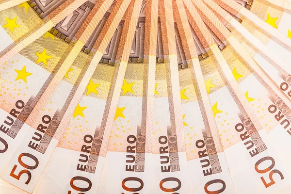 Euro geld halfronde detail — Stockfoto