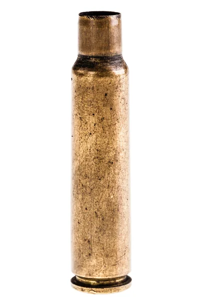 孤立したライフル弾丸ケース — ストック写真
