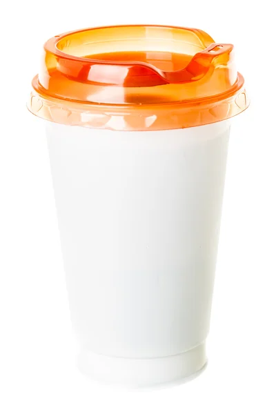 Plastic coffee cup — Stock Photo, Image