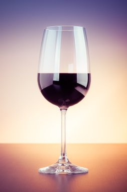 Kırmızı şarap cam mockup