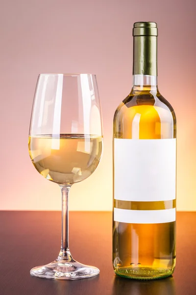 Mockup vino bianco — Foto Stock