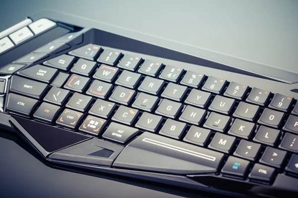 Gaming keyboard on black — Stock Photo, Image