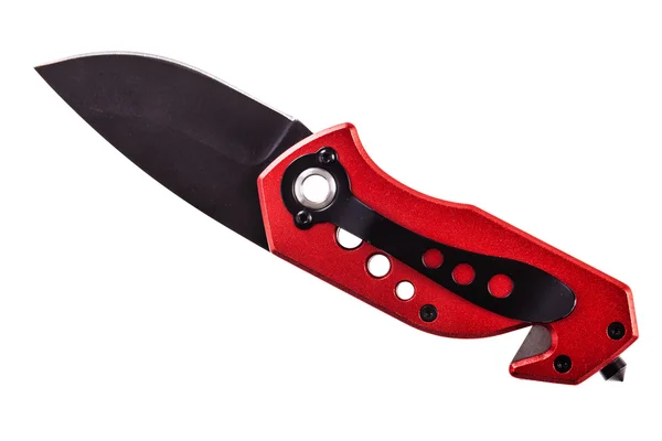 Red pocket knife on white — Stock Photo, Image