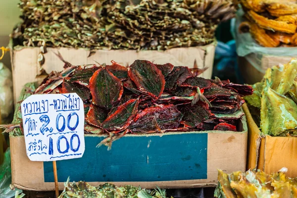 Getrocknete Meeresfrüchte in Bangkok — Stockfoto