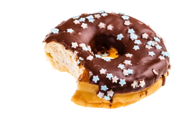 Eaten donut — Stock Photo, Image