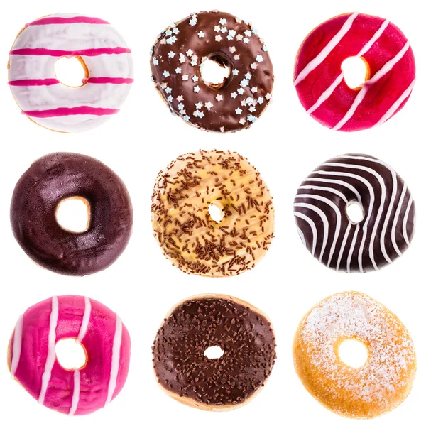 Donuts collectie — Stockfoto