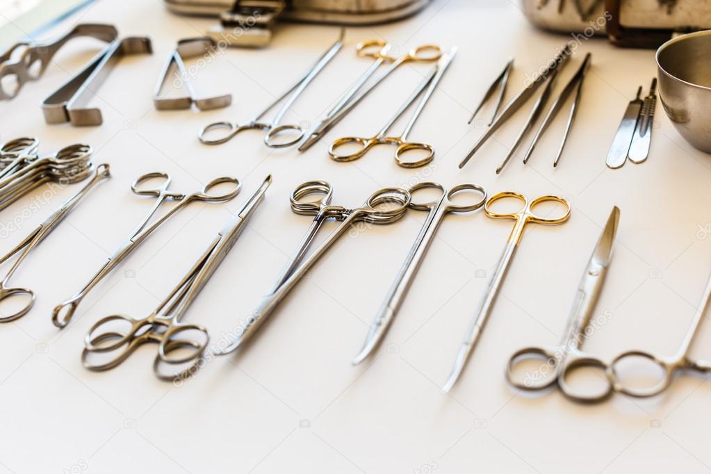 Arranged surgical equipment