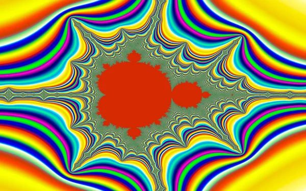 Psychedelic Mandelbrot fraktal — Stok fotoğraf