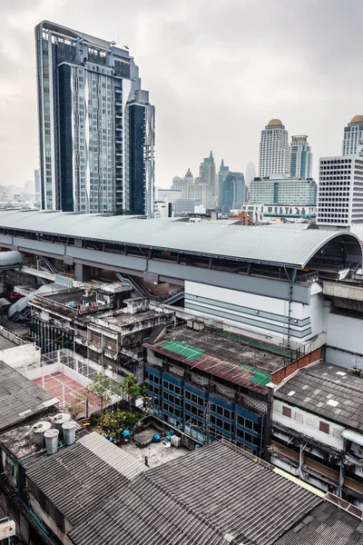 Bangkok skytrain station — Stock Photo, Image