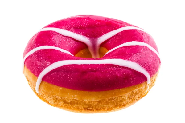 Розовый пончик изолирован — стоковое фото