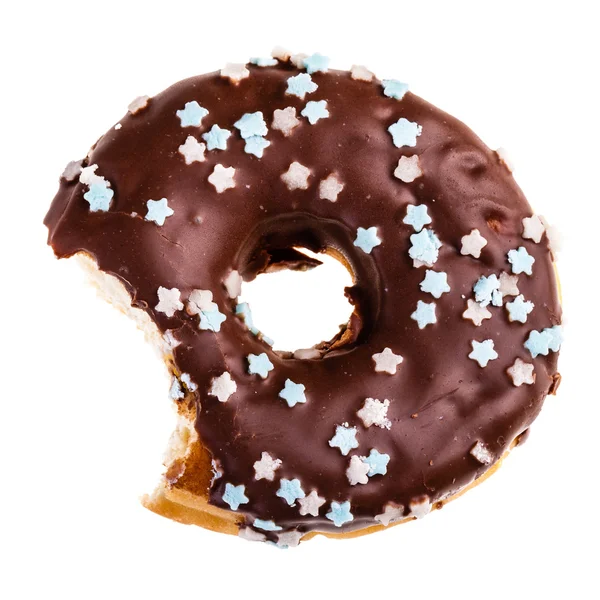 Donut yemek — Stok fotoğraf