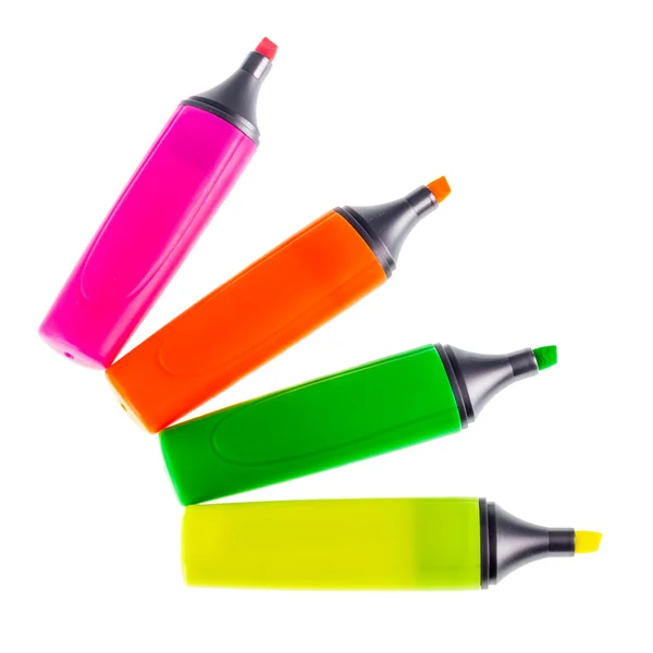 Color highlighters fan — Stock Photo, Image
