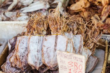 Bangkok kurutulmuş cuttlefishes