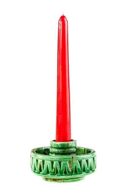 Green Candlestick — Stock Photo, Image