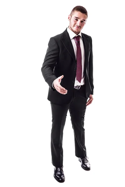 Greeting business man — Stock Photo, Image