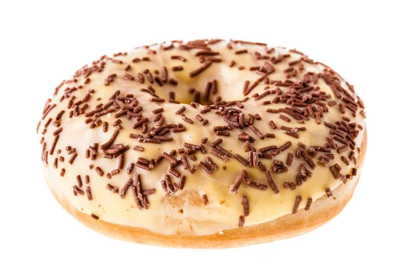 Donut with chocolate sprinkles — Stock Photo, Image