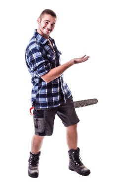 Bir şey reklam oduncu