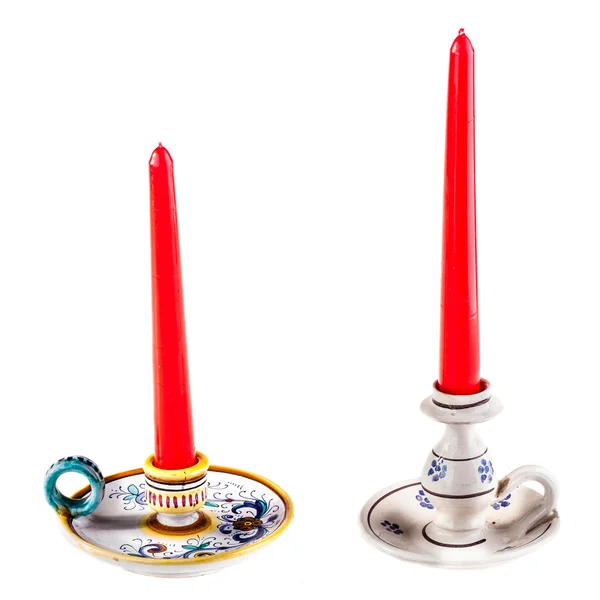 Zwei Kerzenleuchter — Stockfoto